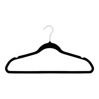 Velvet flocking hangers, Set of 20