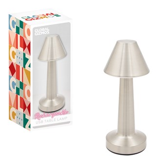 Rechargeable LED Table Lamp - Silver