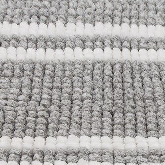 Two Tone Chenille Bathmat - Grey