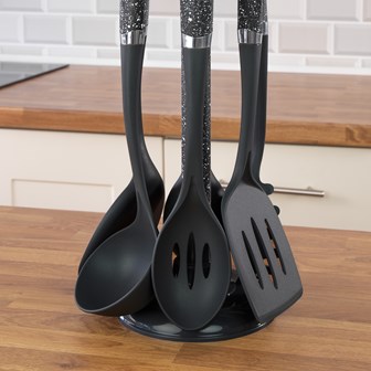 Blackmoor 6 piece Utensil Set - Black