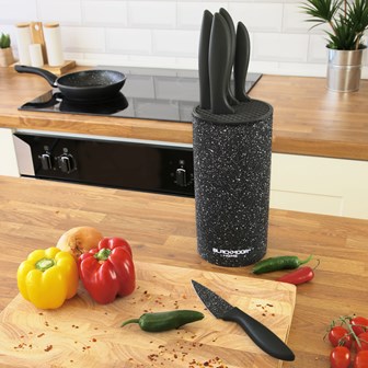 Blackmoor Orb Knife Block - Black