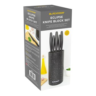 Blackmoor Orb Knife Block - Black