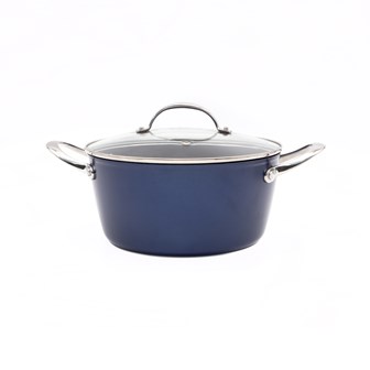 Blackmoor Blue Pro 5 24cm Casserole Pot
