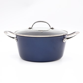 Blackmoor Blue Pro 5 24cm Casserole Pot