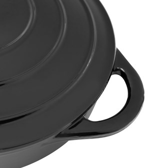 Blackmoor Cast Iron 28cm/2.5L Low Casserole Black