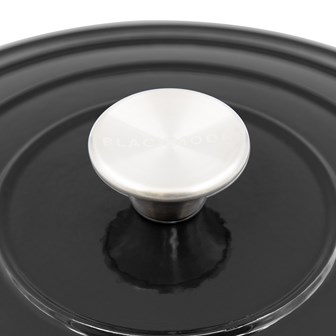 Blackmoor Cast Iron 28cm/2.5L Low Casserole Black