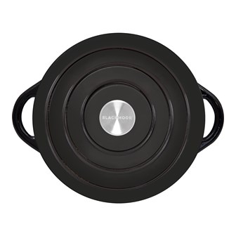 Blackmoor Cast Iron 28cm/2.5L Low Casserole Black