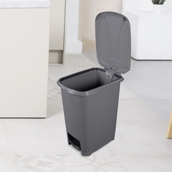 15 Litre Pedal Bin - Charcoal