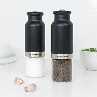 Blackmoor Gravity Salt and Pepper Mill Set Black