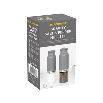 Blackmoor Gravity Salt and Pepper Mill Set Grey