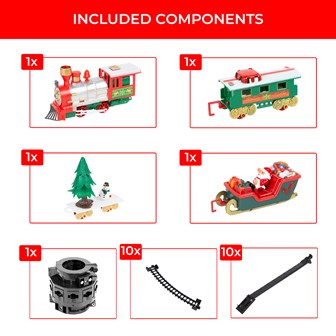 Christmas Tree Train Set