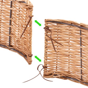 Full Willow Christmas Tree Skirt - Folding