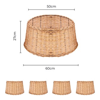 Full Willow Christmas Tree Skirt - Folding