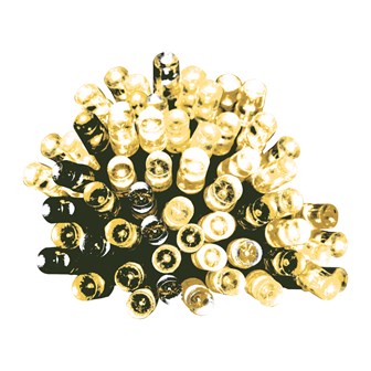 100 LED Battery Op Timer Lights - Warm White