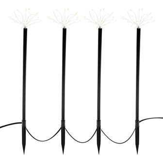 4PC 160 LED Starburst Path Light - Warm White