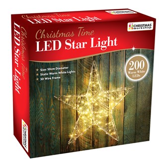 3D Light Up Metal Star Light