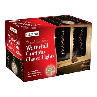 240 LED Waterfall Curtain Chaser Lights - WW