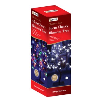 45CM 48 LED Blossom Tree - White