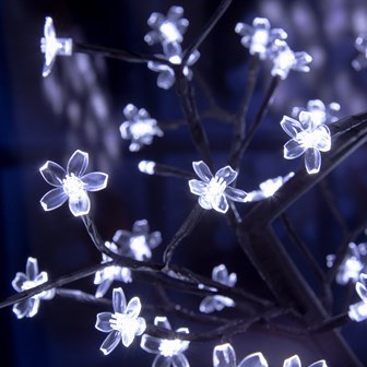 45CM 48 LED Blossom Tree - White