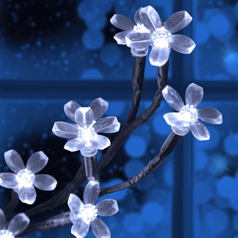 45CM 48 LED Blossom Tree - White