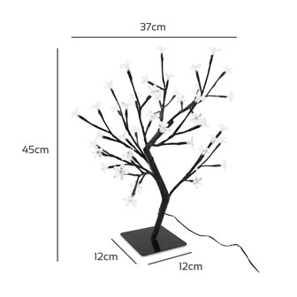 45CM 48 LED Blossom Tree - White