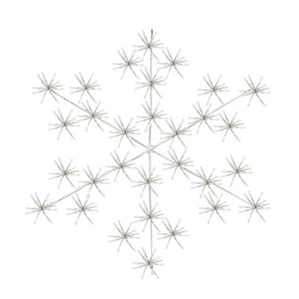 60CM 300 LED Starburst Snowflake - White