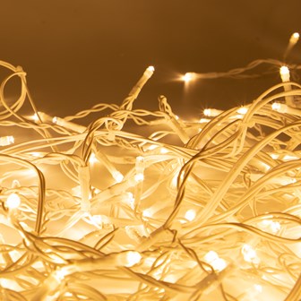 240 LED Icicle Chaser Light - Warm White