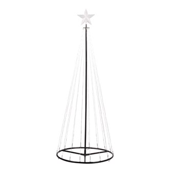 6FT 573 LED Outdoor Cone Tree - White