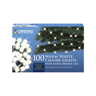 100 LED Warm White Chaser Lights