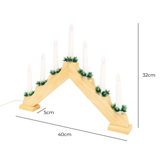 Pine Wooden Candle Bridge