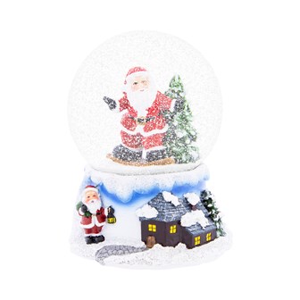 Wind Up Musical Santa Snowglobe
