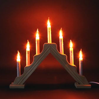 Pine Flickering Candle Bridge