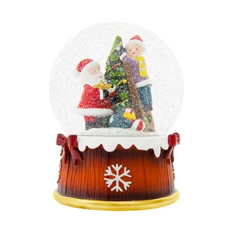 Musical Santa Scene Snowglobe
