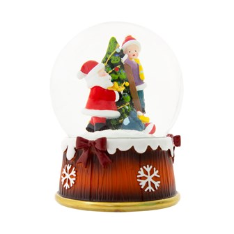 Musical Santa Scene Snowglobe