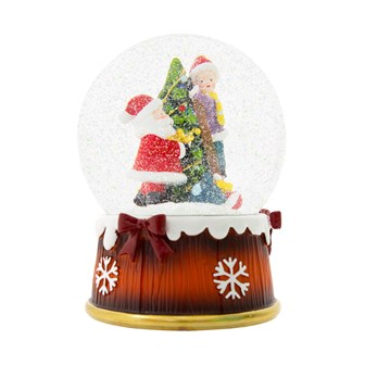 Musical Santa Scene Snowglobe