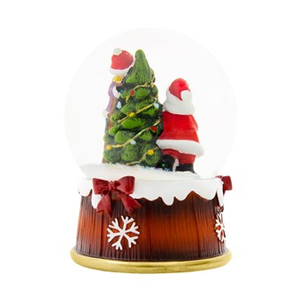 Musical Santa Scene Snowglobe