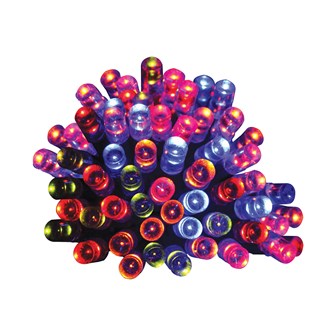 200 LED Battery Operated Timer Light - Multi Col