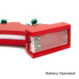 7 LED Red Arched Wooden Candle Bridge Light