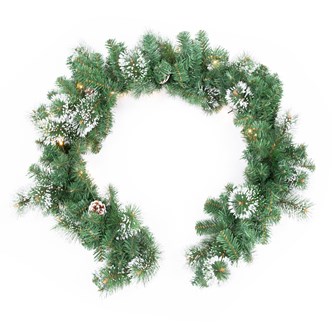 6FT Pre-Lit Pine Garland