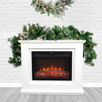 6FT Pre-Lit Pine Garland