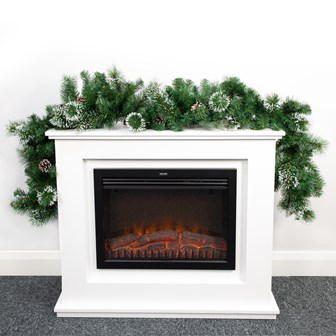 6FT Pre-Lit Pine Garland