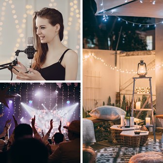 300 LED USB Timer String Light - Warm White