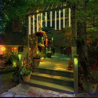 10PC 540LED Meteor Shower Light -Warm White