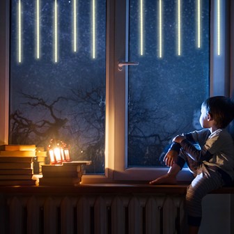 10PC 540LED Meteor Shower Light -Warm White