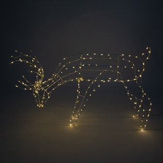 250 LED Light Up Grazing Reindeer - 65cm Tall