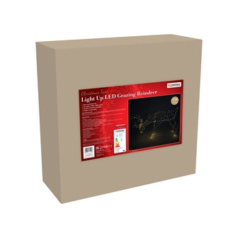 250 LED Light Up Grazing Reindeer - 65cm Tall