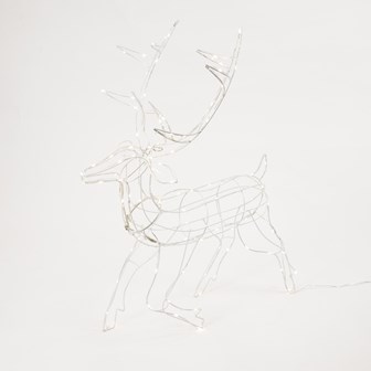 110 LED Light Up Prancing Reindeer - 70cm Tall