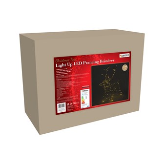 110 LED Light Up Prancing Reindeer - 70cm Tall