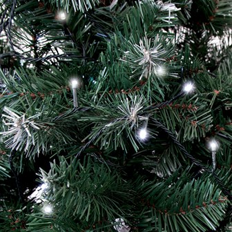 400 LED Battery Operated Timer Lights - White