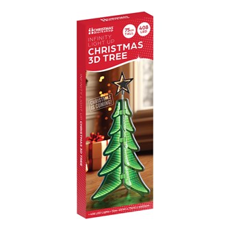 75cm 3D Effect Infinity Christmas Tree Light
